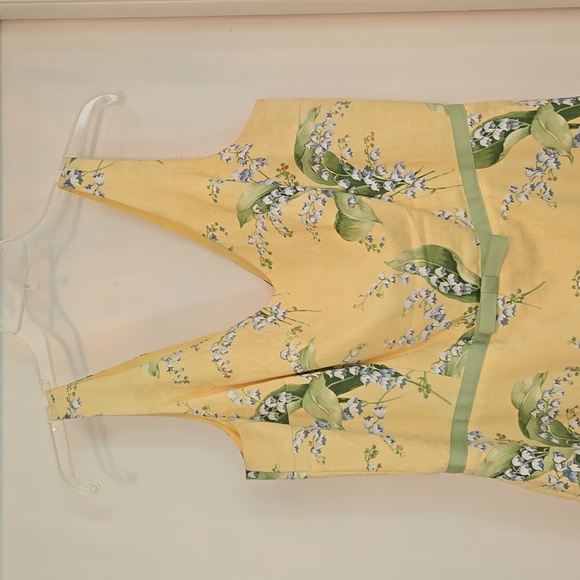 Yellow and Green Floral Dress - Picture 4 of 7